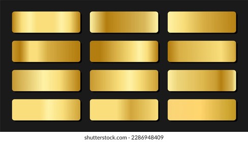 metallic gradients set gold