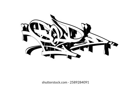 GOLD graffiti tag style design