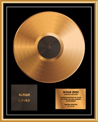 Gold Gramma Disc Limited Edition Vector Illustration