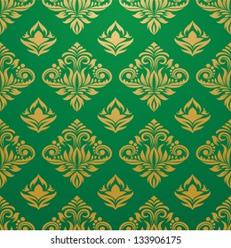 Gold and Green Pattern