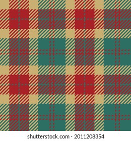Gold, green and red tartan plaid Scottish seamless pattern.Christmas and New year concept.Texture from tartan,plaid, tablecloths,clothes,shirts,dresses,paper, bedding, blankets.