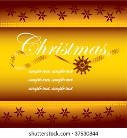 Gold greeting card
