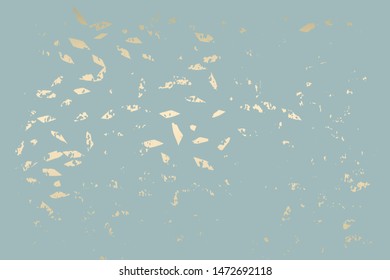 Gold grey blue marble background. Fashion artistic template for new collection sign board or sale banner design. Trendy chic and vintage old textures