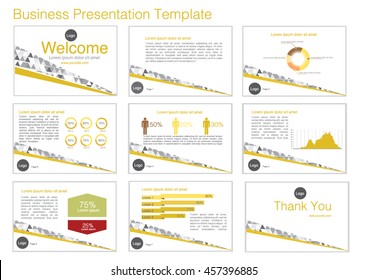 gold and grey presentation templates Infographic elements flat design set for brochure flyer leaflet marketing advertising