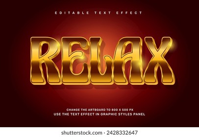 Plantilla de efecto de texto editable Gold Groovy
