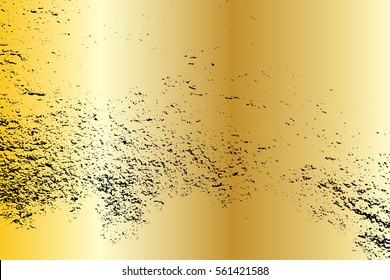 gold grunge background texture painted scratched .vector illustration for design