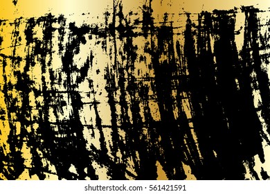 gold grunge background texture painted scratched .vector illustration for design