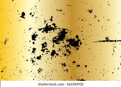 gold grunge background texture painted scratched .vector illustration for design