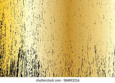 gold grunge background texture painted scratched .vector illustration for design