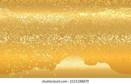Gold grunge texture background. Chic trendy abstract marble gold luxury textures. Gold paint, brush strokes. Beautiful backgrounds for advertising, poster, invitations, wallpaper, textile. Vector