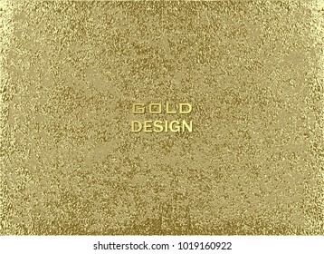 Gold grunge texture to create distressed effect. Patina scratch golden elements. Vintage abstract illustration. Bright sketch surface . Overlay distress grain graphic design