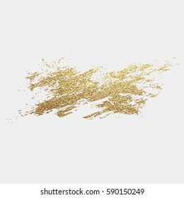 Gold Grunge Texture To Create Distressed Effect. Patina Scratch Golden Elements. Vintage Abstract Illustration. Bright Sketch Surface . Overlay Distress Grain Graphic Design