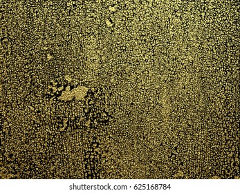 Gold grunge texture to create distressed effect. Patina scratch golden elements. Vintage abstract illustration. Bright sketch surface . Overlay distress grain graphic design.
