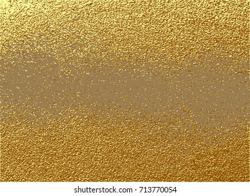 Gold grunge texture to create distressed effect. Patina scratch golden elements. Vintage abstract illustration. Bright sketch surface . Overlay distress grain graphic design