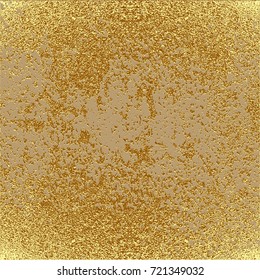 Gold grunge texture to create distressed effect. Patina scratch golden elements. Vintage abstract illustration. Bright sketch surface . Overlay distress grain graphic design