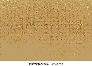 Gold grunge texture to create distressed effect. Patina scratch golden elements. 