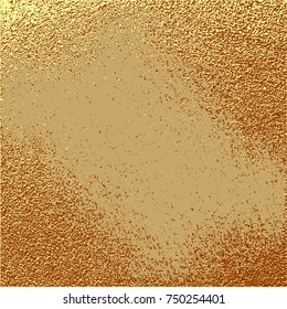 Gold grunge texture to create distressed effect. Patina scratch golden elements. Vintage abstract illustration. Bright sketch surface . Overlay distress grain graphic design