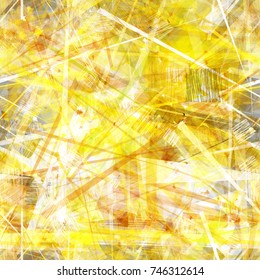Gold grunge uneven surface. Seamless texture. Abstract vector background for web page, banners backdrop, fabric, home decor, wrapping