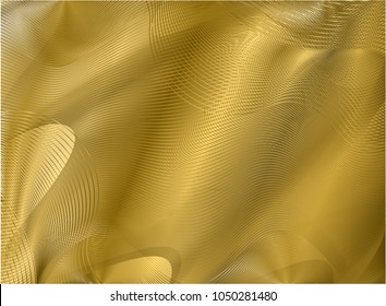 gold guilloche element