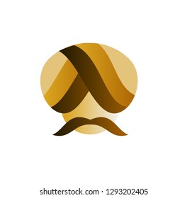 gold guru logo icon designs vector illustration