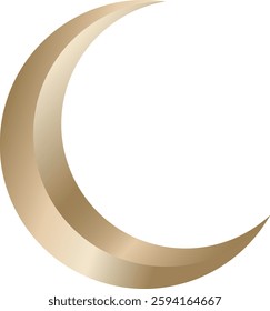 gold half moon vector ramadhan idul fitri idul adha islamic
