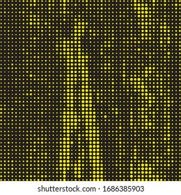 Semitono de oro simple. Monocromo abstracto amarillo. Gradación del vector naranja. Puntos dorados redondos. Papel circular naranja. Gradient Rough. Grunge Pop. Monocromo geométrico.