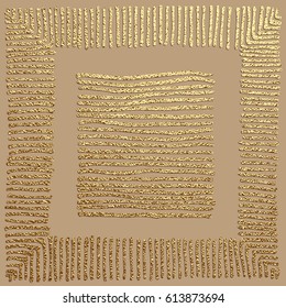 Gold, Hand Drawn pattern. Vintage abstract illustration. Bright sketch surface.