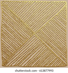 Gold, Hand Drawn pattern. Vintage abstract illustration. Bright sketch surface.