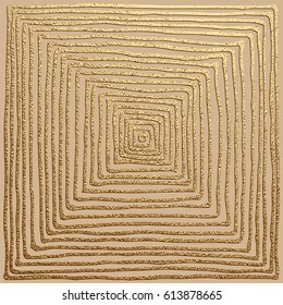 Gold, Hand Drawn pattern. Vintage abstract illustration. Bright sketch surface.