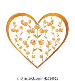 gold heart