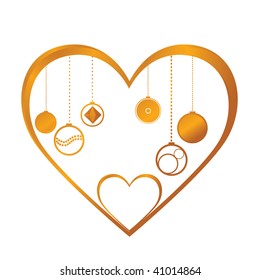 gold heart