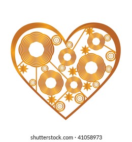 gold heart