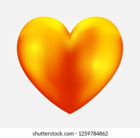 Gold heart icon.