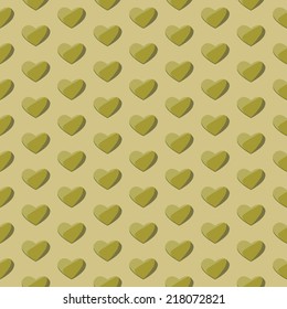 gold heart pattern, luxury seamless pattern , Endless texture can be used for wallpaper, pattern fills, web page,background,surface
