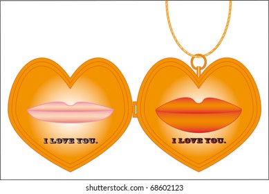 Gold Heart Shaped Locke. Add picture to this favorite keepsake.