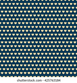 gold hearts on a blue background