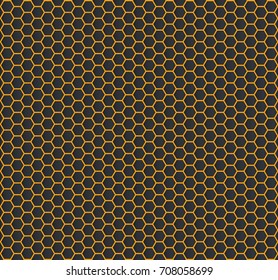 Gold hexagon texture – stock vector