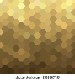 gold hexagon vector abstract geometric background. layout for presentation