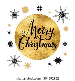 Gold holiday card
