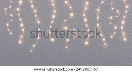 Similar – Image, Stock Photo Fairy lights illuminate the roof of a stage at night