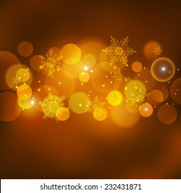 Gold holiday light background