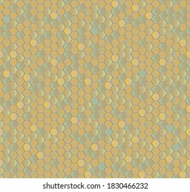 Mosaico de panal de oro. Ilustración vectorial sin inconvenientes. Sigue otros patrones de mosaico en mi colección.