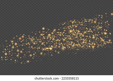 Gold horizontal lens flares pack. Laser beams, horizontal light rays. Vector illustration EPS10