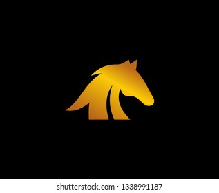 Gold horse logo 