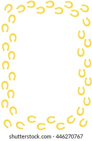 Gold Horseshoe Border. 