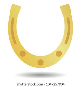 gold horseshoe with shade