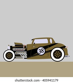 gold hot rod