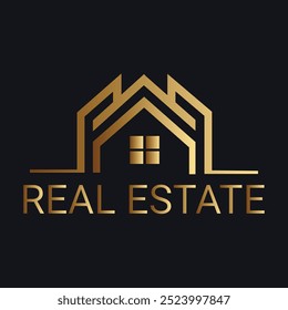 Vector de Plantilla de Logo de Casa de Oro
Diseño