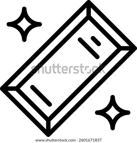 Gold Icon. Gold Bar Icon