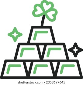 Icono de oro. Adecuado para aplicaciones móviles.